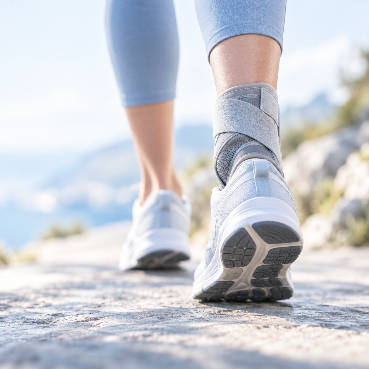 Ankle brace for trauma and fractures